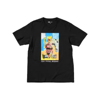 Jean michel Basquiat X UNIQLO Basquiat Collaboration T Shirts Unisex Black