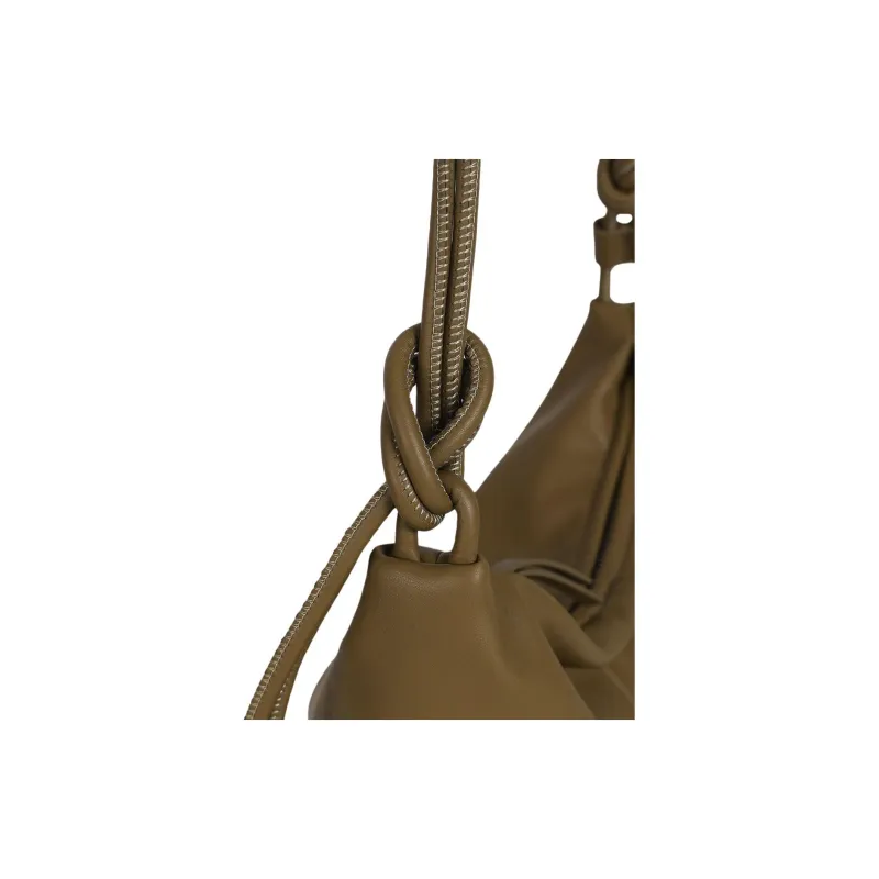 Kikawa Card Synthetic Leather Shoulder Bag Medium Size Women's Yellow Green-9