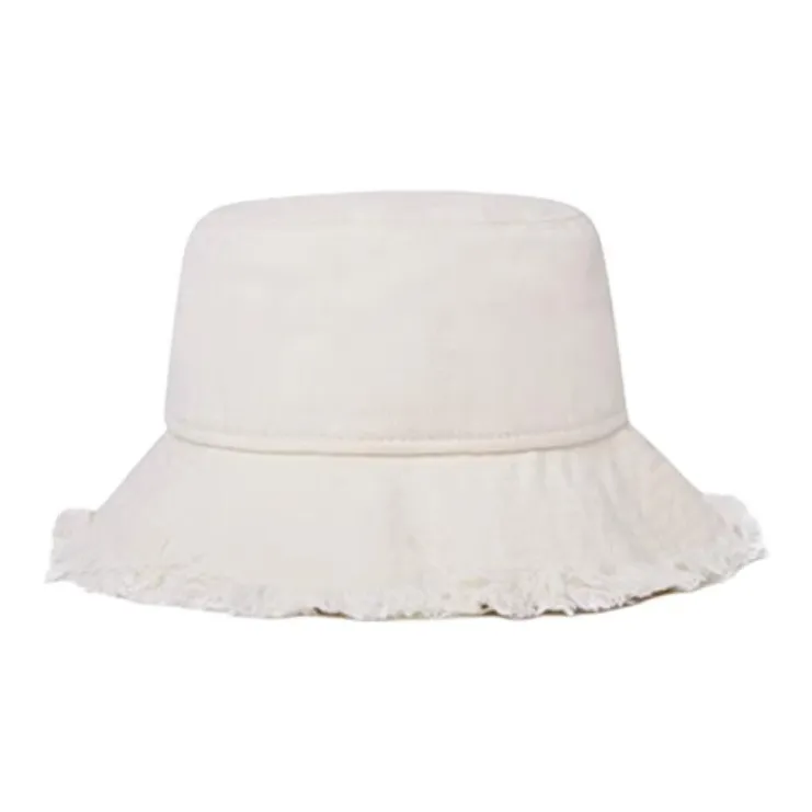 New Era Polyester, Cotton, Recycled Cellulose Fiber Bucket Hats Unisex Chromium White-2