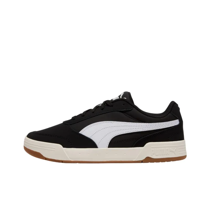 PUMA C Skate Anti Slip Wear Resistant Low Top Skateboard Shoes Men's Black White-0