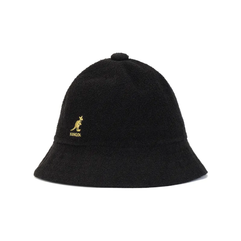KANGOL Acrylic Bucket Hats Unisex Black-1
