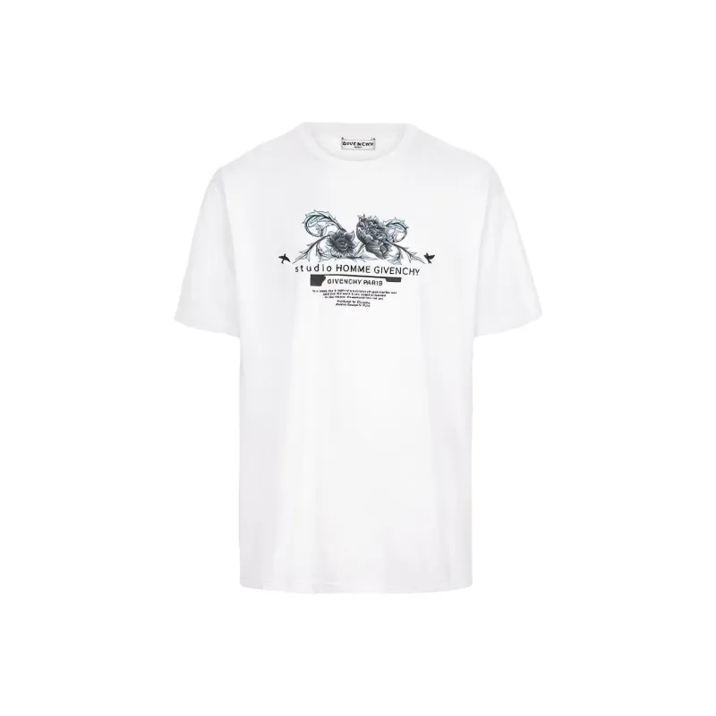 Givenchy T Shirts Men White-0