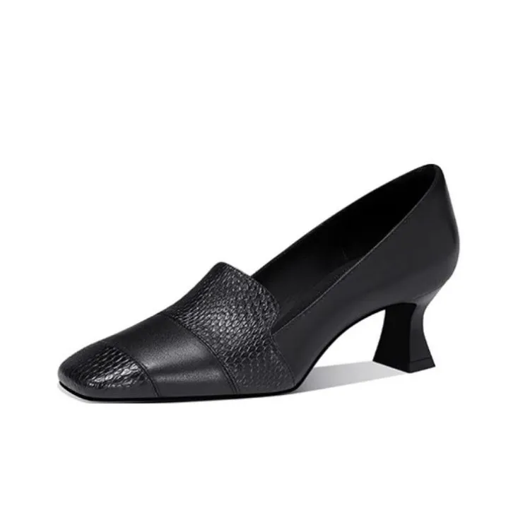 JESSICA SOPHIA Flared Heel High Heels 6cm Women's-0