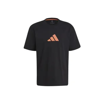 Adidas Set in Sleeve T Shirt Men's Black