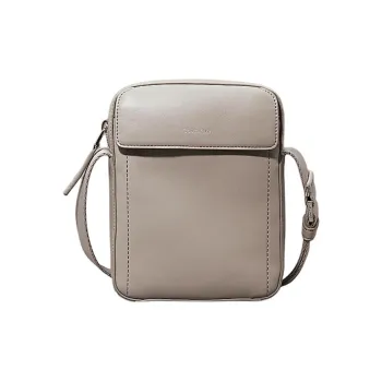 CALVIN KLEIN Artificial Leather Reporter Bag Shoulder Bag Crossbody Bag Small Size Men's Rock Ridge