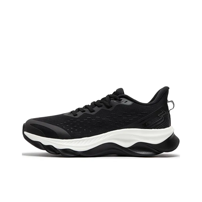 361° Durable Breathable Low-Top Casual Running Shoes Men's Black White-0