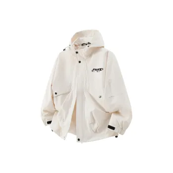 FAKE VINTAGE Spring Jacket Unisex White