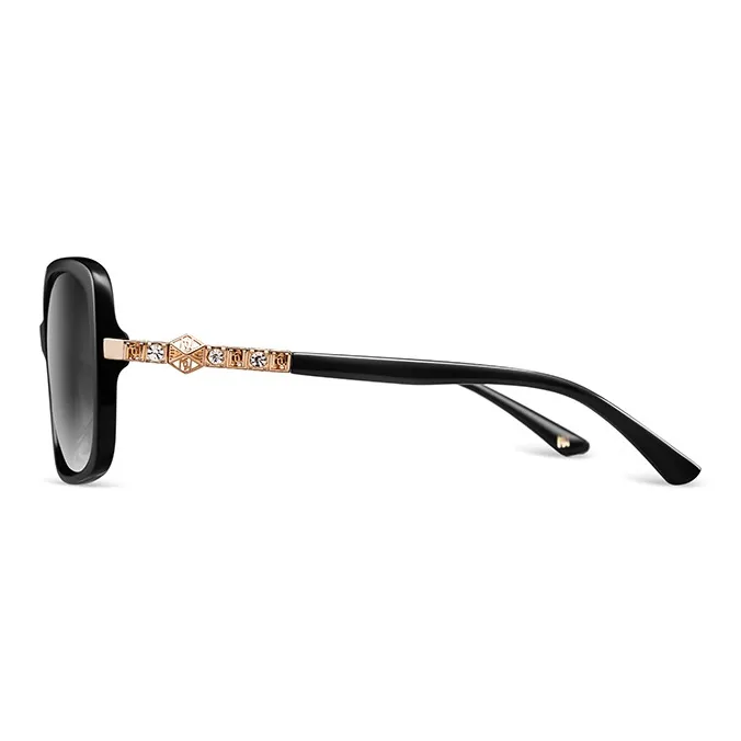HELEN KELLER Plate Frame Square Sunglasses Unisex-2