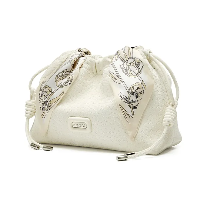JOSINY Synthetic Leather Shoulder Bag Regular Women's Ecru/Light Green-1