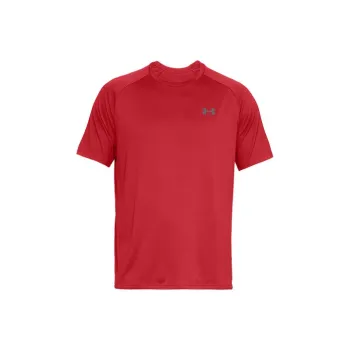Under Armour Crew Neck Fitted Straight Short Sleeved T Shirt Men's Red