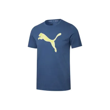 PUMA Graphic T Shirt Men's Dark Denim Blue