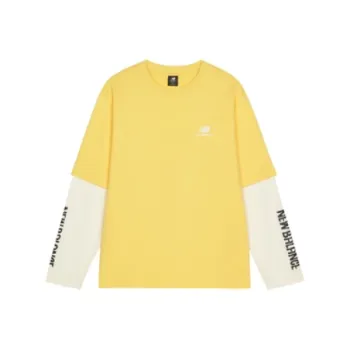 New Balance Drop Shoulder Sleeve T-Shirt Unisex Yellow