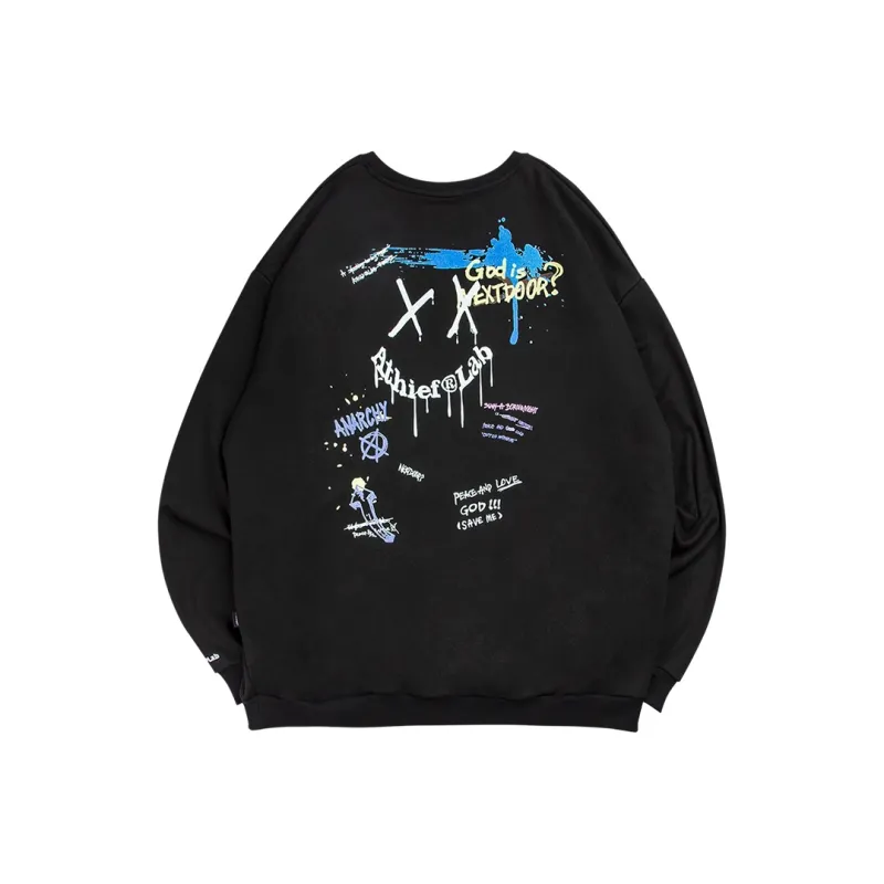 Athief Crew Neck Loose Fit Sweatshirt Unisex-0