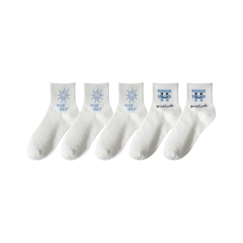 Temooues Mid Calf Socks Women's 5 Pack-7