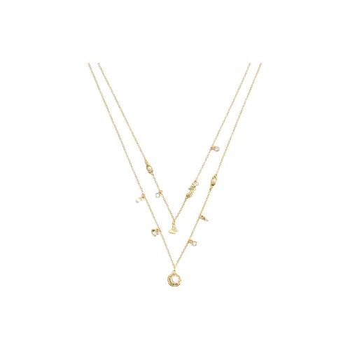COACH Brass Plated Necklaces Women's Gold