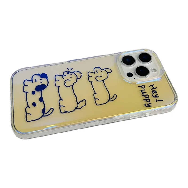 Wei Xin Acrylic Material 3 Pack Maltese Phone Cases Compatible With IPhone 16/15 Pro Max/Apple 13/14 Pro/Max-3