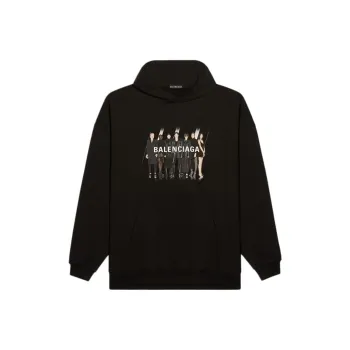 Balenciaga Sweatshirt Loose Fit Style Men's Black