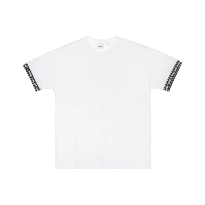 Burberry Oversized Teslow Taped Sleeve T shirt-0