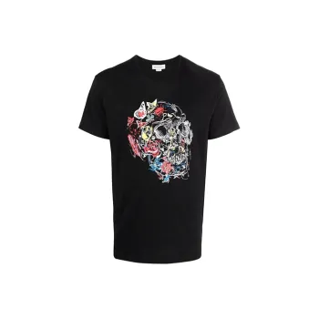Alexander McQueen T Shirts Men Black