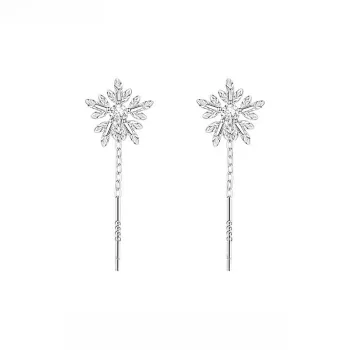 ZWU S 999 Fine Silver Earrings Women's