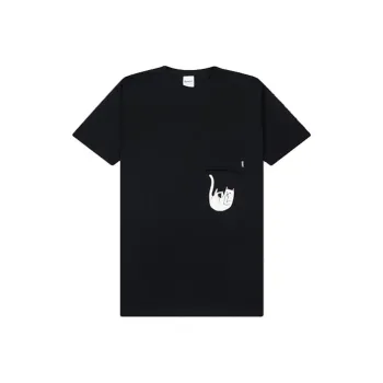 RIPNDIP Crew Neck Fitted Straight Short Sleeved T Shirt Unisex Black