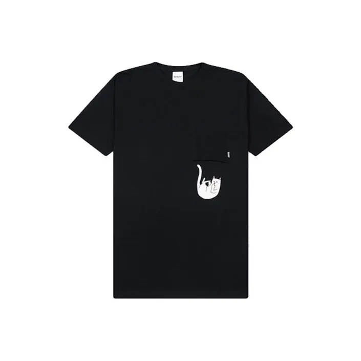 RIPNDIP Crew Neck Fitted Straight Short Sleeved T Shirt Unisex Black-0