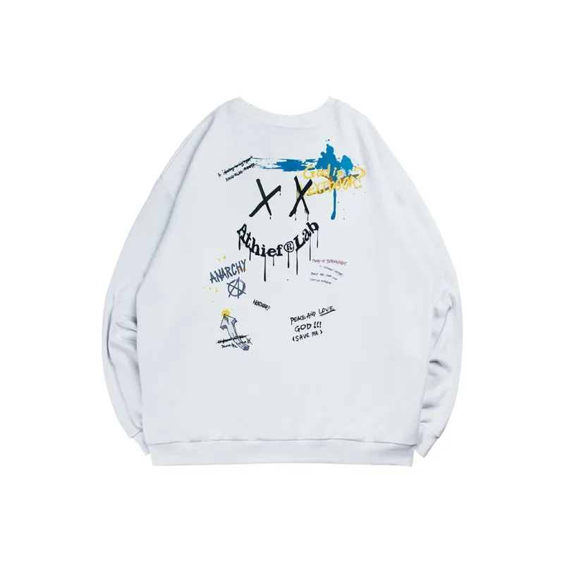 Athief Crew Neck Loose Fit Sweatshirt Unisex-4