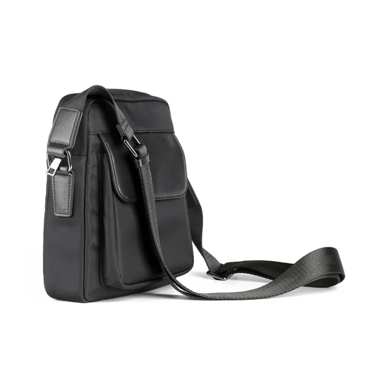 DOSRFINI Oxford Shoulder Bag Crossbody Bag Men's Black-2