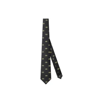 WILLIAM MILTON Mulberry Silk Ties Men's Black Gold With High End Business Formal Accessories Gift Box Set