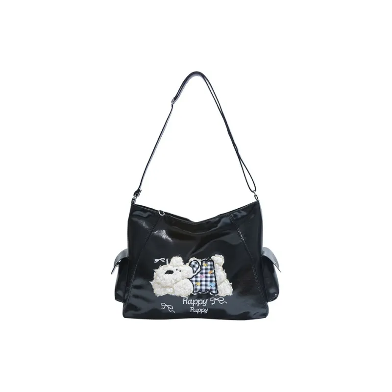 ROUNDOT PU Crossbody Bag Tote Regular Women's White/Black/Blue/Pink-7