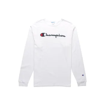 Champion T Shirt US Version Unisex White