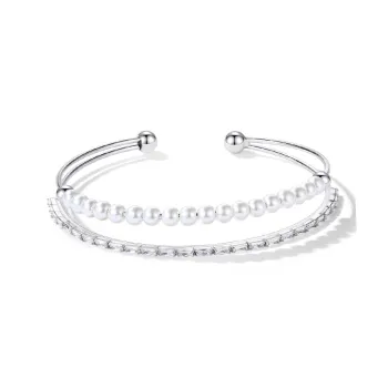 YINCHIE Niche Girl Versatile Double Layer Layering Bangles Women's