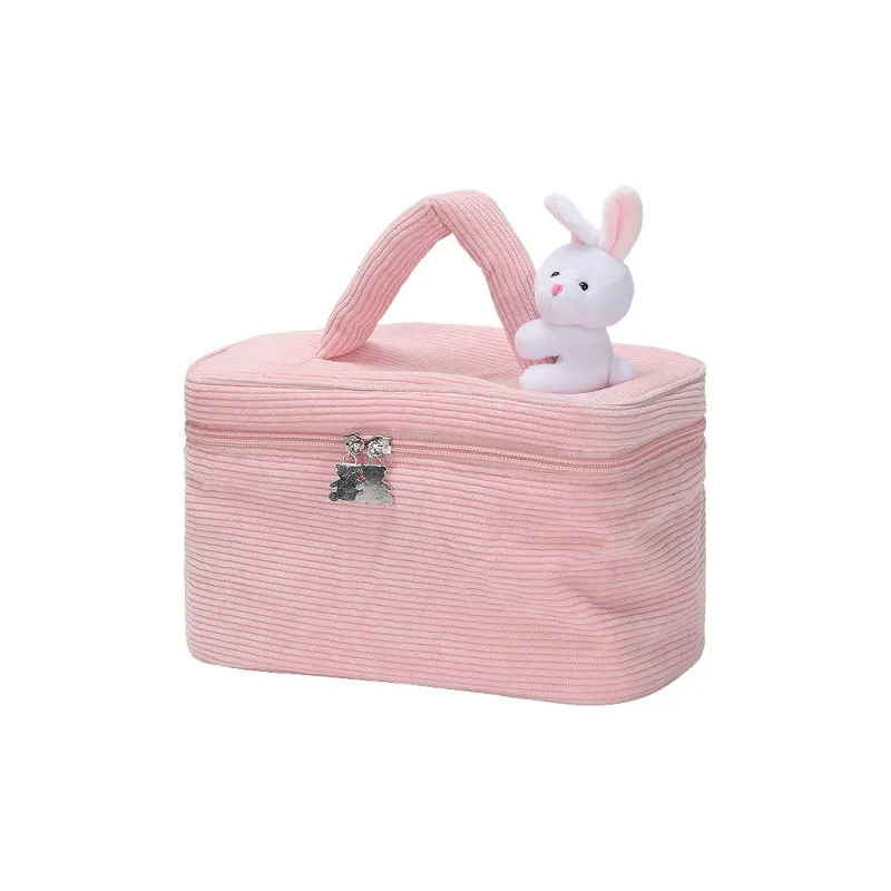 Boniu Polyester Makeup Bag Unisex White/Pink/Purple/Blue-3