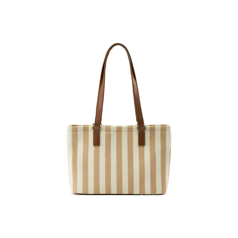 Lee Fabric Shoulder Bag Regular Women's Light Blue/Brown White/Blue White-2