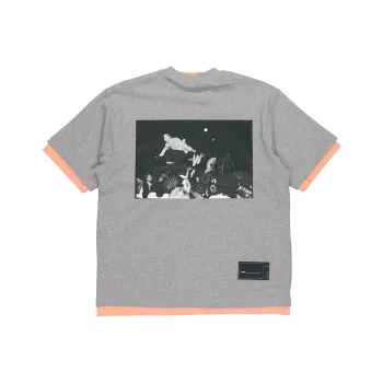 WE11DONE T Shirts Unisex Pink Orange