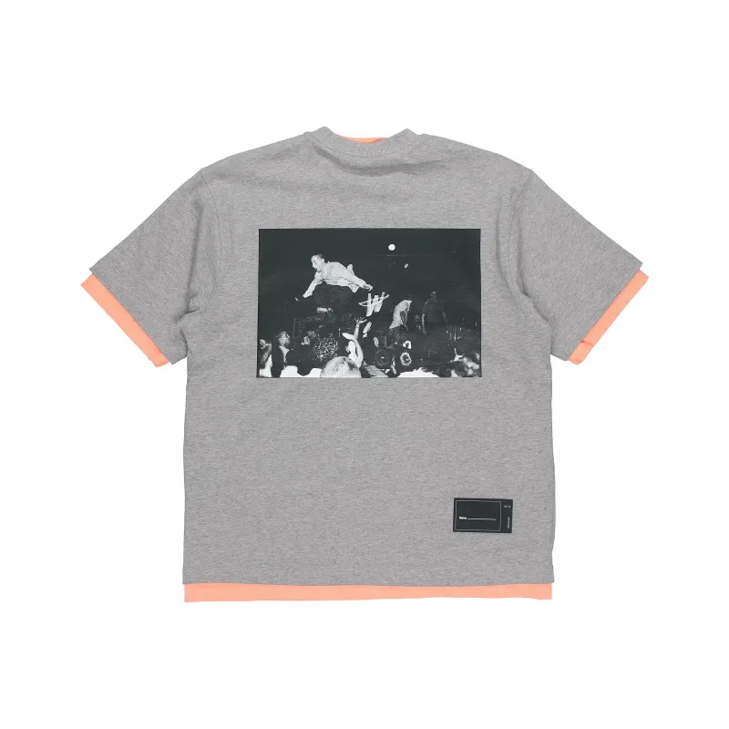 WE11DONE T Shirts Unisex Pink Orange-0