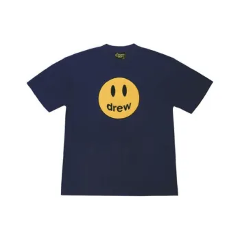 Drew House Smiley Collection T Shirts Unisex Marine Blue