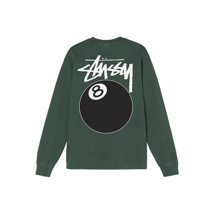 Stussy 8 Ball Pigment Dyed Long Sleeve Tee-8