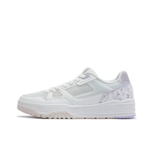 361° CLOUDSTEP 2 Anti Slip Wear Resistant Low Top Skateboard Shoes Women's White Purple