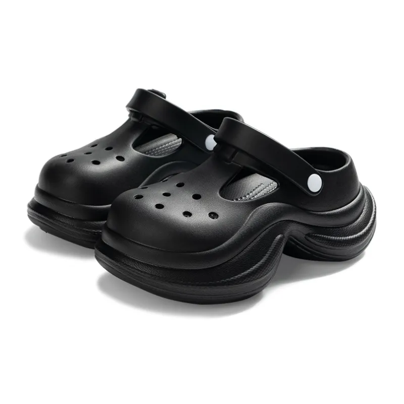 LATE TIME Summer Waterproof Fashion Versatile Anti Collision Closed Toe Slippers-1