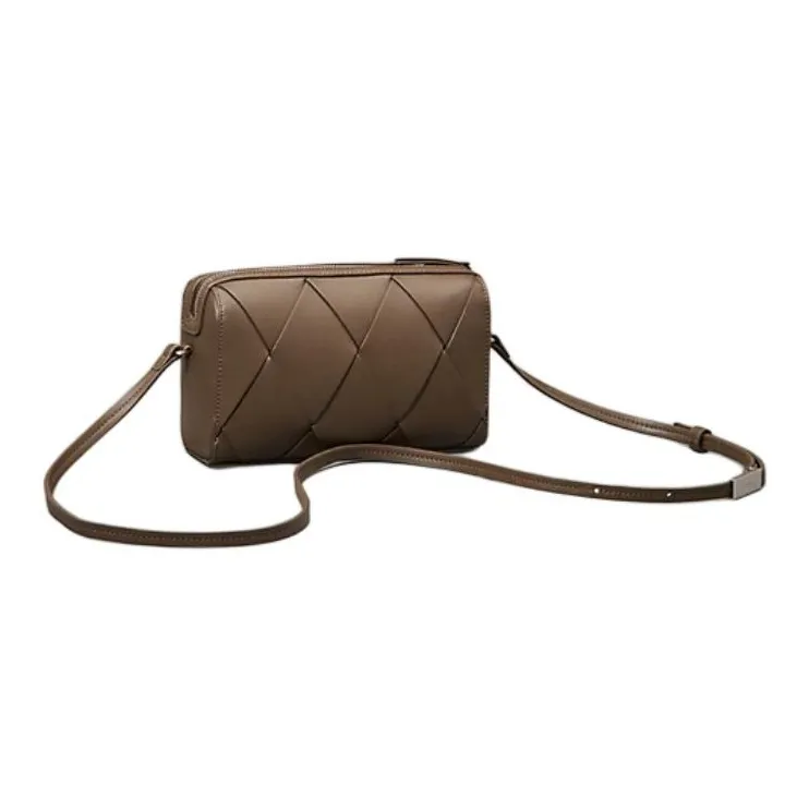 CALVIN KLEIN Polyurethane Handbag Shoulder Bag Crossbody Bag Regular Women's Brown-1