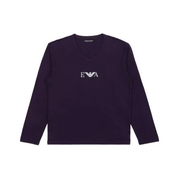 EMPORIO ARMANI T Shirts Men Purple