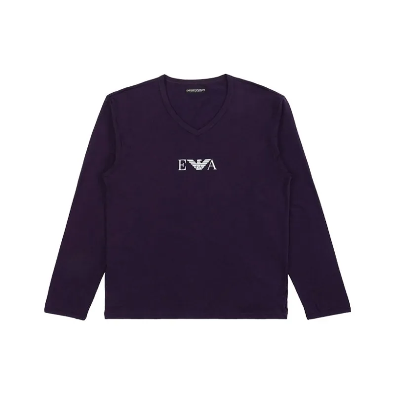 EMPORIO ARMANI T Shirts Men Purple-0