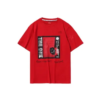 LINING Sports Fashion Collection T Shirts Unisex Bull Red