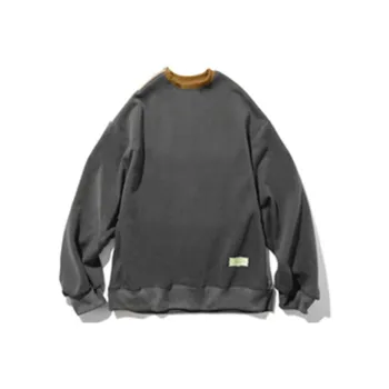 Umamiism Crew Neck Loose Fit Sweatshirt Unisex Black