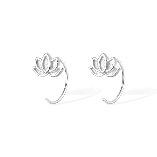 ETAHLOVE S 999 Fine Silver Stud Earrings Women's-8