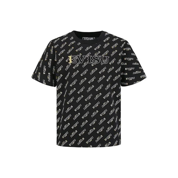 EVISU SS20 Straight T Shirt Men's Black-0