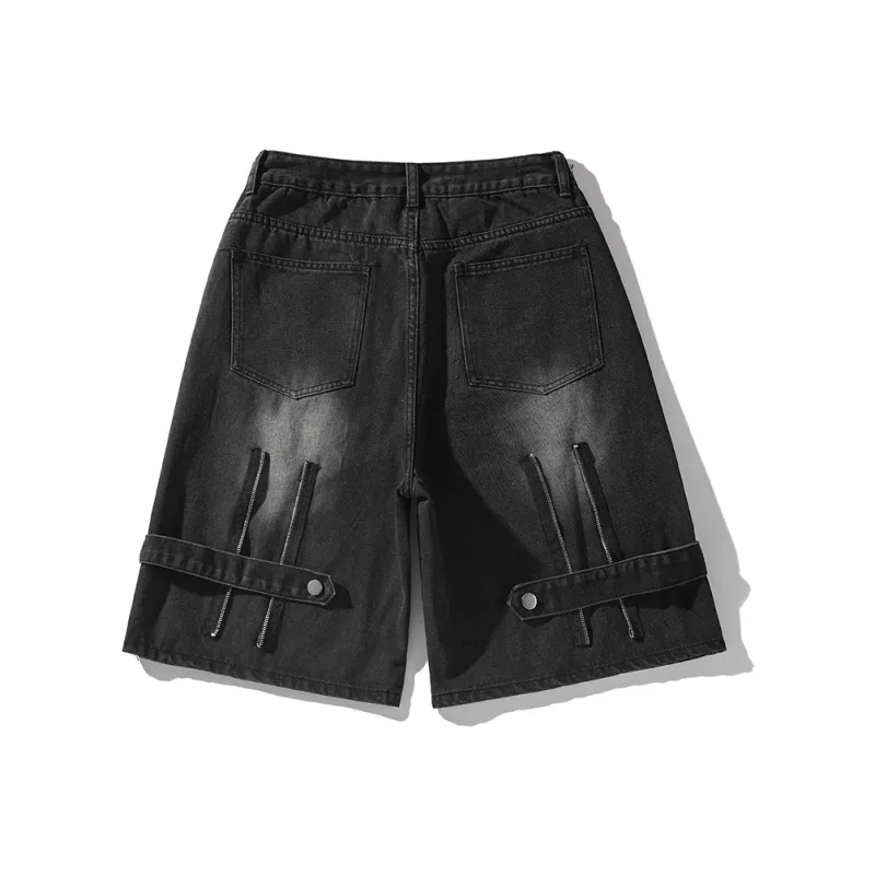 Fakeyoung Denim Shorts Unisex-4