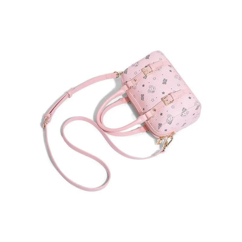 ALI THE FOX Synthetic Leather Shoulder Bag Women's Pink/Milk Tea-5