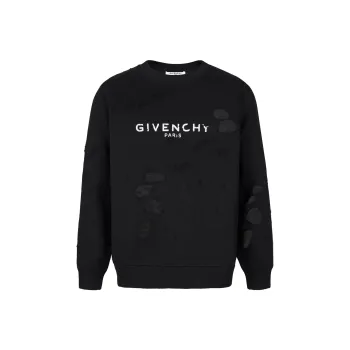 Givenchy Distressed Logo print Sweatshirt